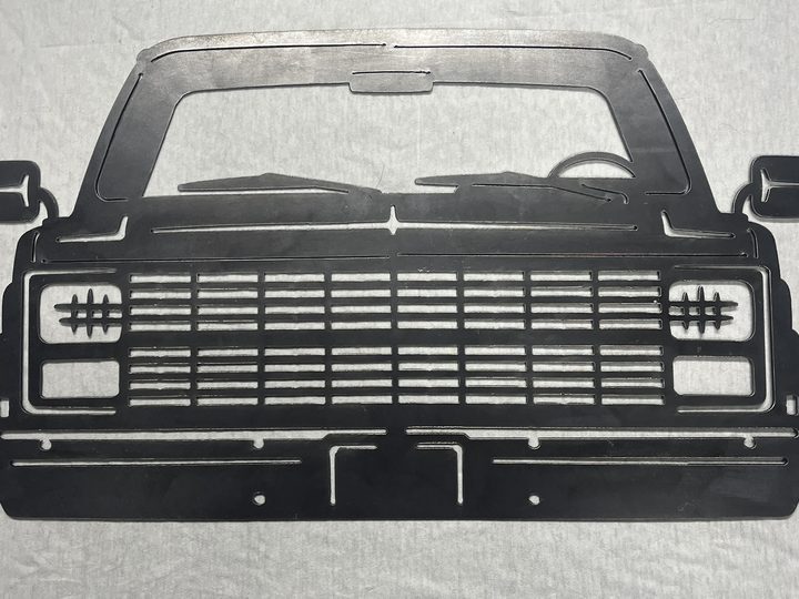 Small view of Chevy truck front metal sign