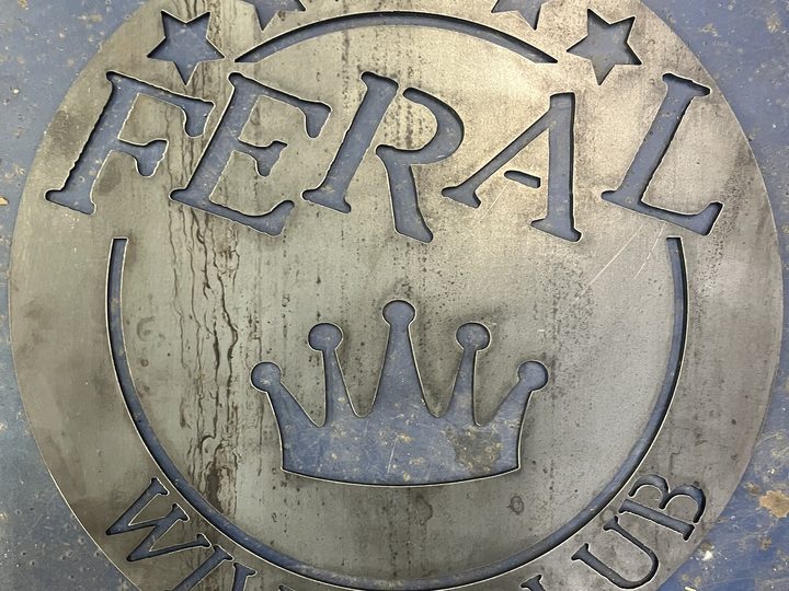 Small view of customer inspired custom plasma cut sign